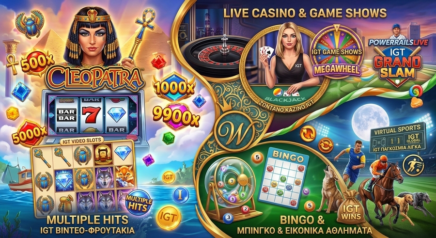 IGT - Φρουτάκια &  Παιχνίδια Live Casino