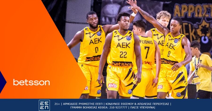 ΑΕΚ BETSSON BC-Ολυμπιακός με Bet Builder και Σούπερ Αποδόσεις στην Betsson