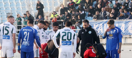 Καβάλα - Παναθηναϊκός: Αποχώρησε με φορείο ο Σφιντέρσκι