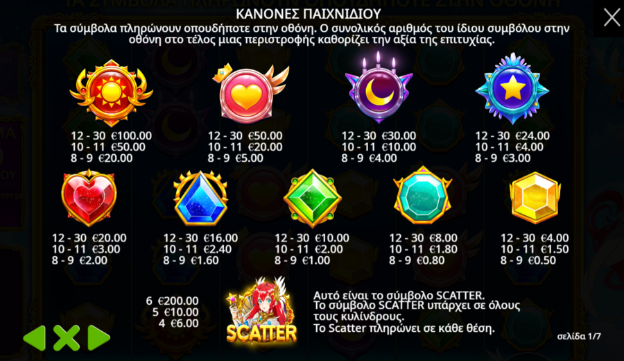 Φρουτάκι Starlight Princess 1000