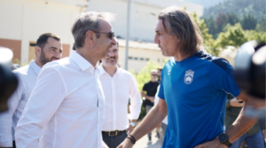 Η αποστολή της Κηφισιάς συναντήθηκε στο Καρπενήσι με τον Κυριάκο Μητσοτάκη