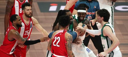 Παναθηναϊκός - Ολυμπιακός: Πιάστηκαν στα χέρια Ναν και Ντόρσεϊ - Αποβλήθηκαν και οι δύο (video)