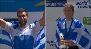 Κωπηλασία: Ασημένιοι Ντούσκος και Αναστασιάδου στο Ευρωπαϊκό Πρωτάθλημα! (video)