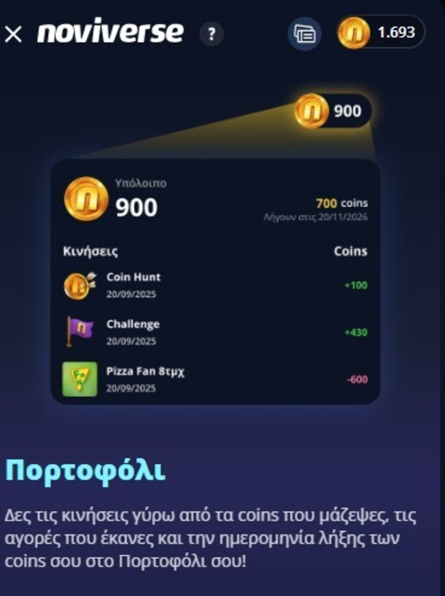 Noviverse by Novibet: Προνόμια και Δώρα* για κάθε παίκτη!