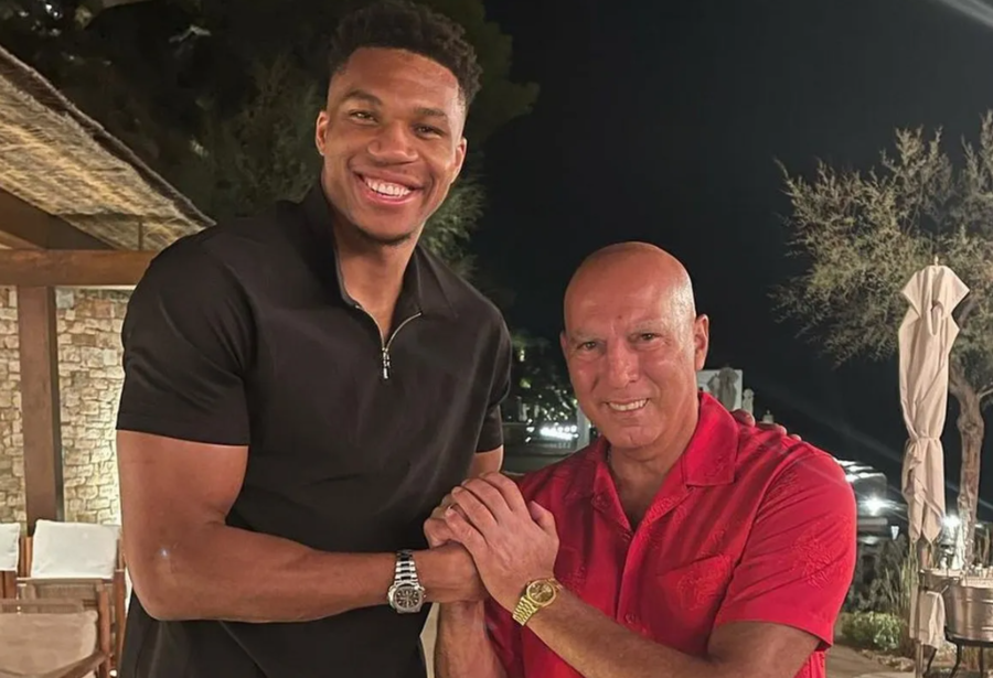 Άρης: Ιστορική συνάντηση Γκάλη και Γιάννη Αντετοκούνμπο στο Παλέ