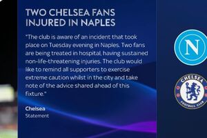 Οπαδοί της Νάπολι μαχαίρωσαν Άγγλους οπαδούς