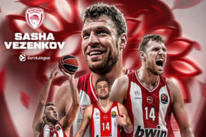Ολυμπιακός για το βραβείο MVP του Βεζένκοβ: «Υπόκλιση, Σάσα. Αυτή είναι μόνο η αρχή»