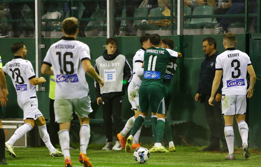 Παναθηναϊκός - ΠΑΟΚ: Πιάστηκαν στα χέρια οι Μλαντένοβιτς και Μπιάνκο (video)