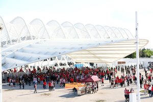 Final Four 2026: Φωτογραφίες από το «ερυθρόλευκο» ΟΑΚΑ
