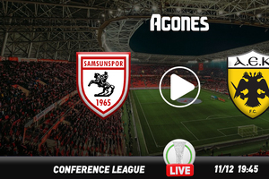 Σαμσουνσπόρ - ΑΕΚ Live Streaming*