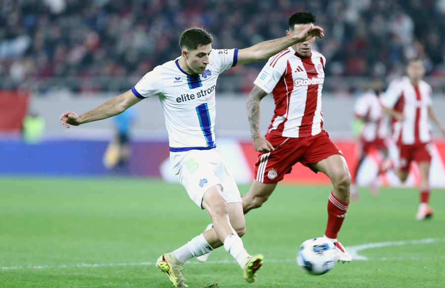 Ολυμπιακός - Κηφισιά: Ο Παντελίδης πανηγύρισε  το γκολ του με τον Τετέι