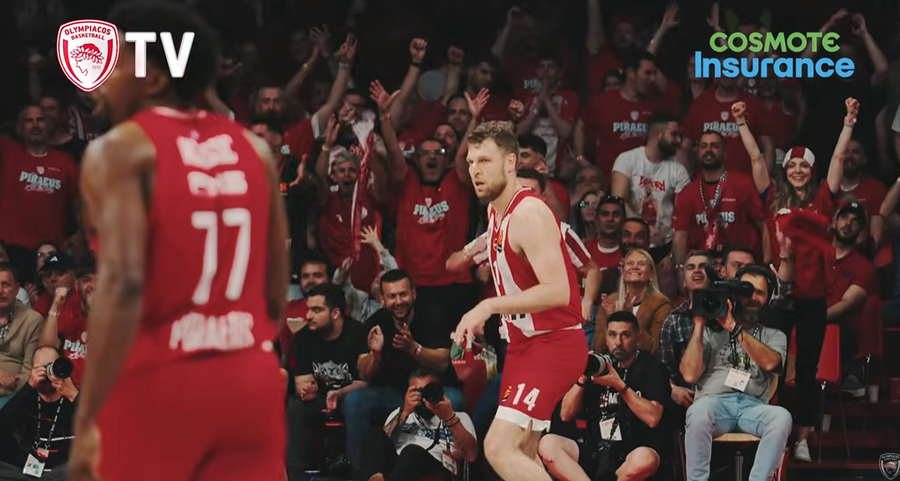 Ολυμπιακός: «Ερυθρόλευκη» παράνοια στο ΣΕΦ και η βράβευση των Βεζένκοβ-Μιλουτίνοβ (video)