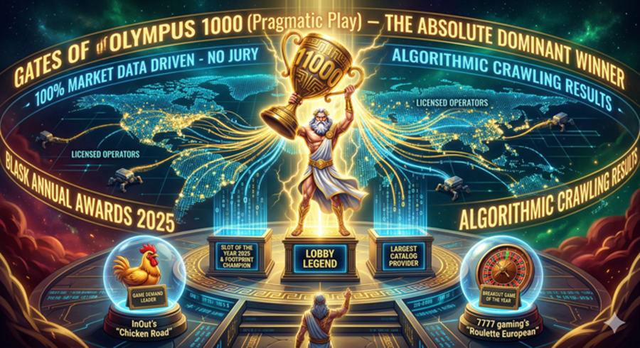 Απόλυτη κυριαρχία της Pragmatic Play και του Gates of Olympus 1000 στα Blask Awards