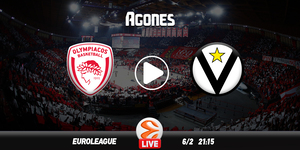Ολυμπιακός - Βϊρτους Live Streaming*