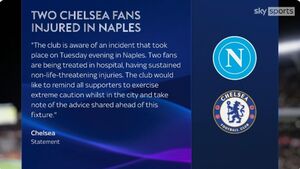 Οπαδοί της Νάπολι μαχαίρωσαν Άγγλους οπαδούς