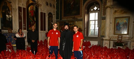 Ολυμπιακός: Τρόφιμα και είδη πρώτης ανάγκης στη Μητρόπολη Πειραιά