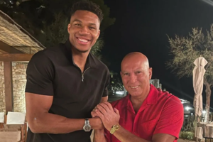 Άρης: Ιστορική συνάντηση Γκάλη και Γιάννη Αντετοκούνμπο στο Παλέ