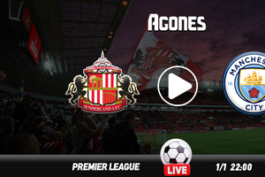 Σάντερλαντ - Μάντσεστερ Σίτι Live Streaming*