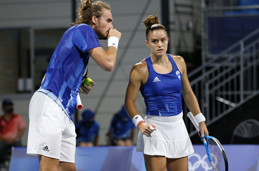 Μαζί στο μεικτό του Indian Wells Τσιτσιπάς και Σάκκαρη