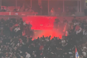 Ερυθρός Αστέρας – Παρτιζάν: Σοβαρά επεισόδια και σκηνές χάους μέσα κι έξω από την «Beogradska Arena»! (video)