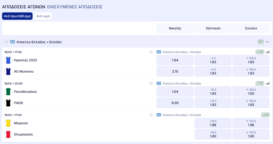 Παναθηναϊκός - ΠΑΟΚ Live Streaming*