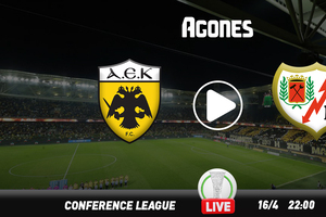 ΑΕΚ - Ράγιο Βαγιεκάνο Live Streaming*