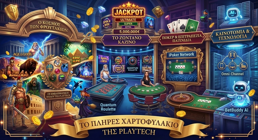Playtech- Φρουτάκια & Παιχνίδια Live Casino