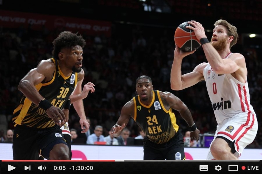 Ολυμπιακός - ΑΕΚ Live Streaming*