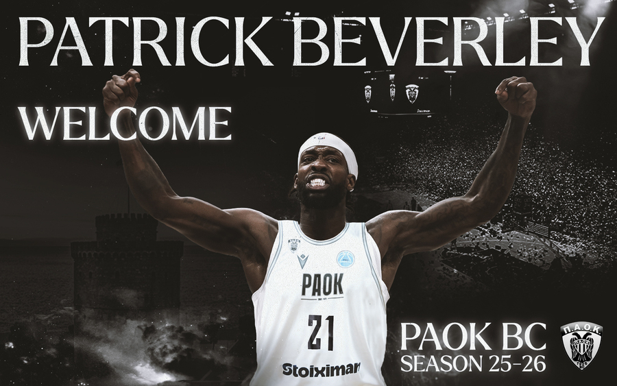 Επίσημο: Παίκτης του ΠΑΟΚ ο Πάτρικ Μπέβερλι!