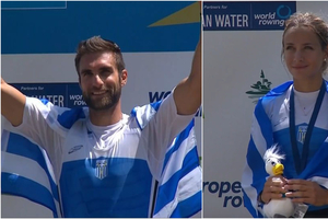 Κωπηλασία: Ασημένιοι Ντούσκος και Αναστασιάδου στο Ευρωπαϊκό Πρωτάθλημα! (video)