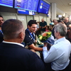 Αποθέωση στο «Ελ. Βενιζέλος» για τους «χρυσούς» παγκόσμιους πρωταθλητές της Εθνικής πόλο