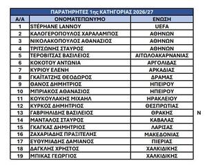 Η ΚΕΔ «τελείωσε» τον Σιδηρόπουλο - Ο νέος πίνακας διαιτησίας!