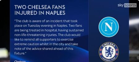 Οπαδοί της Νάπολι μαχαίρωσαν Άγγλους οπαδούς