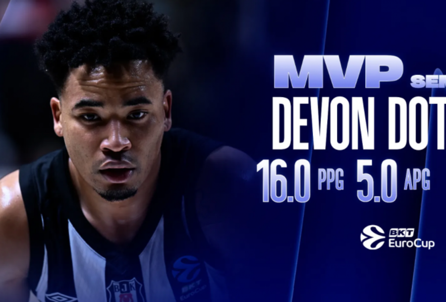 Ο Ντεβόν Ντότσον mvp των ημιτελικών του Eurocup