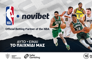 H NOVIBET ΓΙΝΕΤΑΙ OFFICIAL BETTING PARTNER TOY NBA