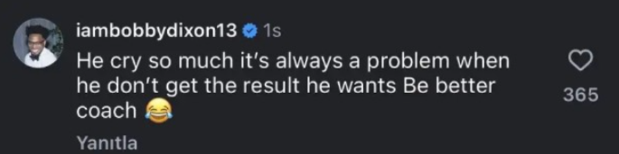 Ντίξον για Αταμάν: «Κλαίει πολύ, πρέπει να γίνει καλύτερος προπονητής!»