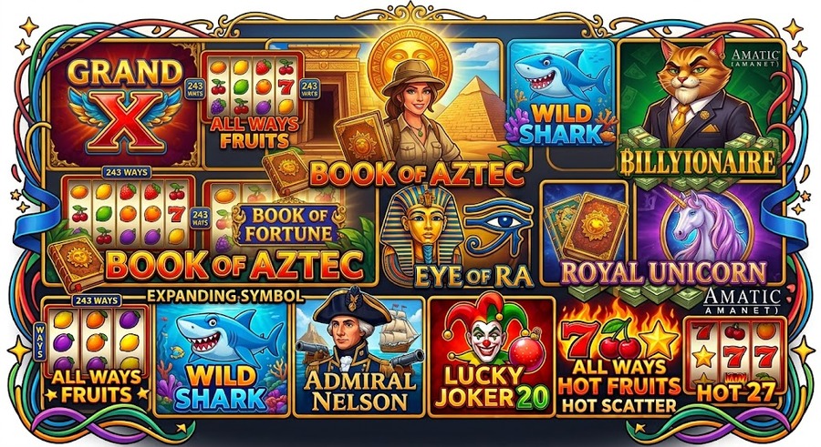 Amatic - Φρουτάκια & Παιχνίδια Live Casino