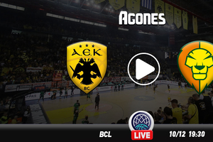 ΑΕΚ – Λέβιτσε κανάλι: Που θα δείτε τη μάχη της ΑΕΚ για το BCL