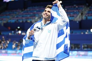 Βούρκωσε ο τρομερός Χρήστου στην απονομή των μεταλλίων (video)