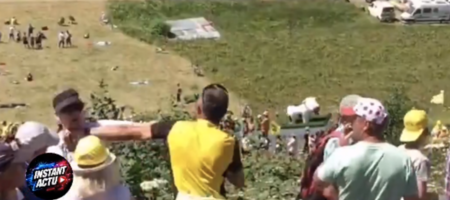 Άγριο επεισόδιο στο Tour de France: Δύο μεσήλικες αντάλλαξαν γροθιές στο Alpe d'Huez (video)