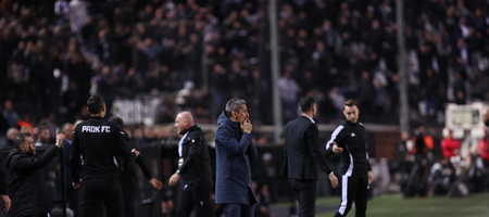 ΠΑΟΚ - Παναθηναϊκός: Αποχώρησε με το σφύριγμα της λήξης ο Λουτσέσκου - Στο πλευρό του πατέρα του