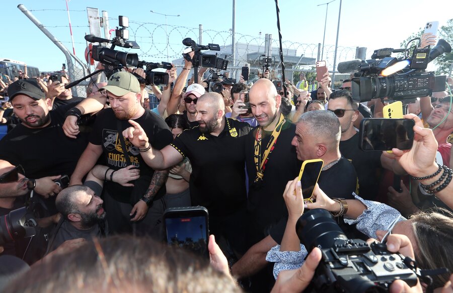 Άρης: Αποθεωτική υποδοχή στον Βασίλη Σπανούλη