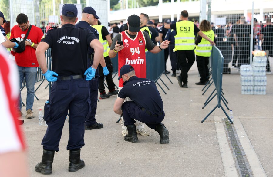 Final Four 2026: Φωτογραφίες από το «ερυθρόλευκο» ΟΑΚΑ