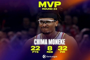 Ευρωλίγκα: MVP της 33ης αγωνιστικής ο Μονέκε