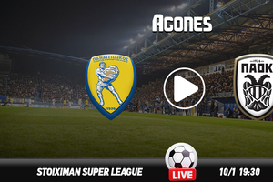 Παναιτωλικός - ΠΑΟΚ Live Streaming*