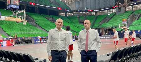 Final Four 2026: Παρόντες οι αδερφοί Αγγελόπουλοι στην προπόνηση του Ολυμπιακού