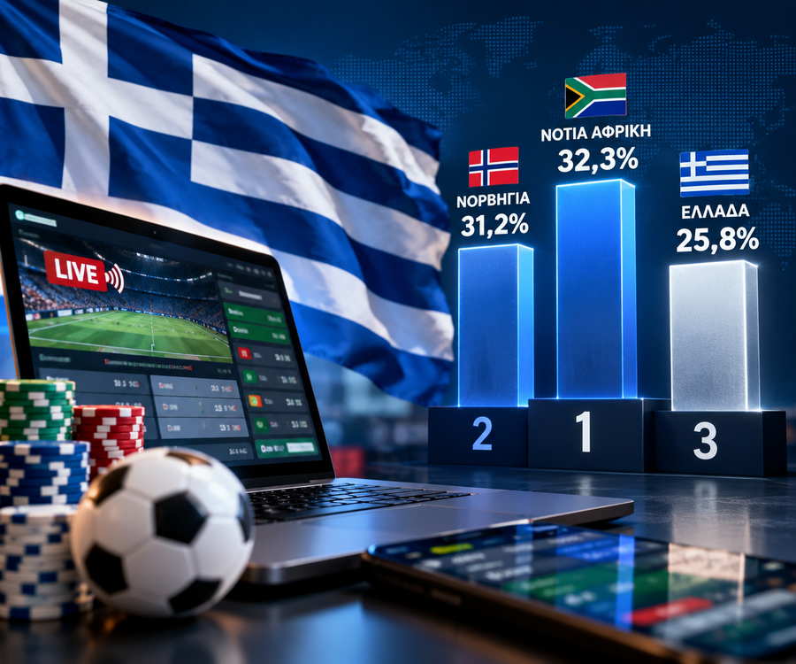 Online τζόγος: Η Ελλάδα στην 3η θέση παγκοσμίως – Πάνω από Βρετανία και ΗΠΑ!