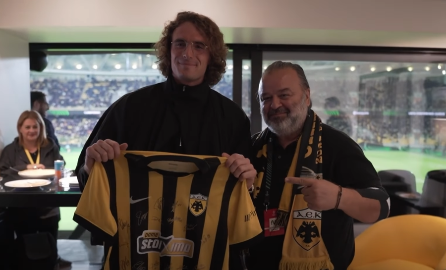 Τσιτσιπάς: «Μου σηκώθηκε η τρίχα με το που μπήκα στο γήπεδο της ΑΕΚ» (video)