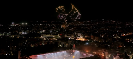 ΑΕΚ: Το φαντασμαγορικό drone show στον ουρανό της Allwyn Arena (video)